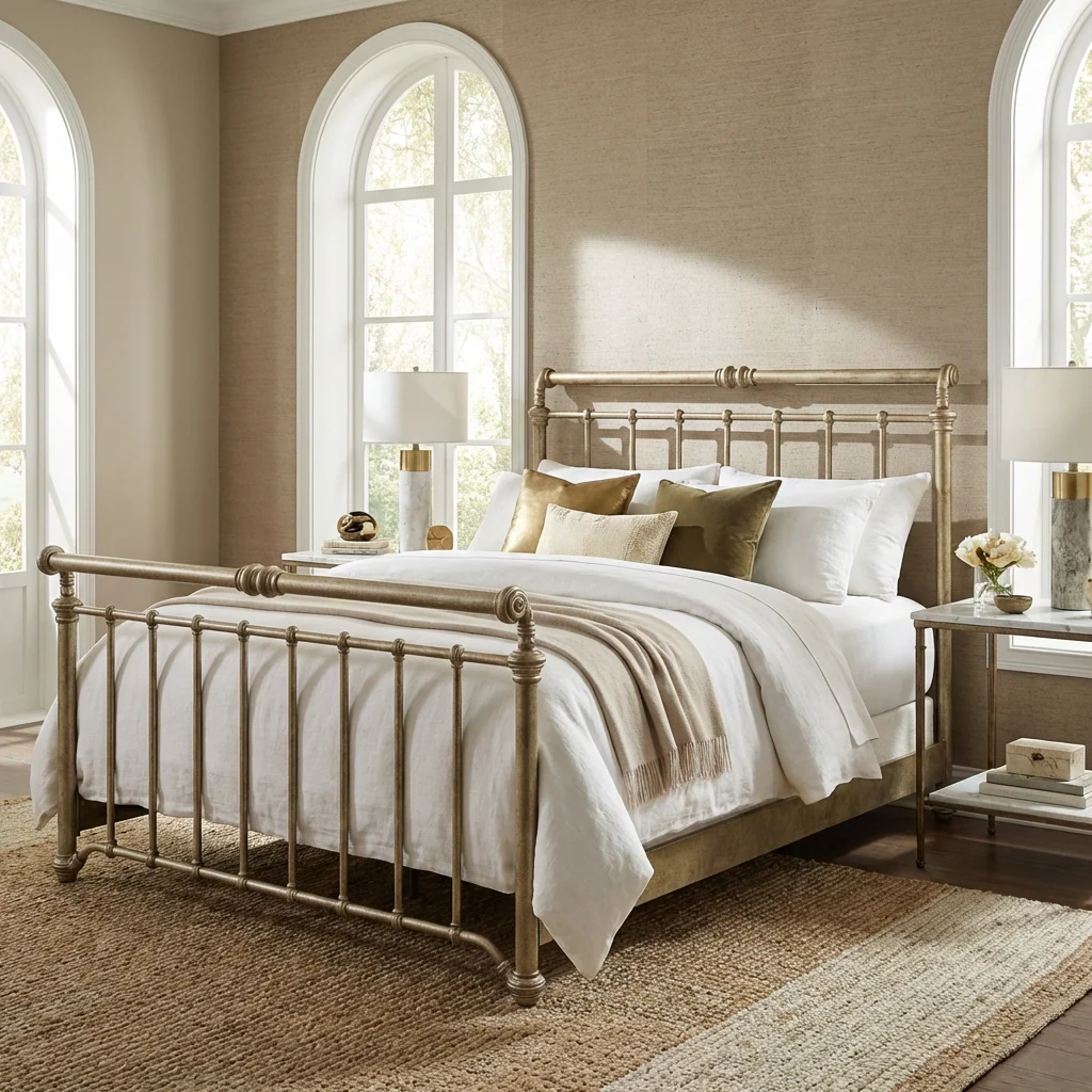 Sheffield Iron Bed by Wesley Allen - Image 5