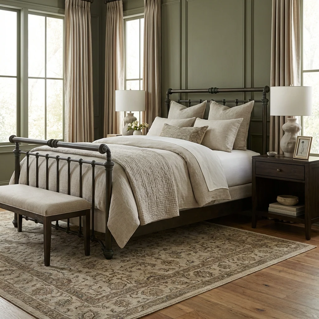 Sheffield Iron Bed by Wesley Allen - Image 8
