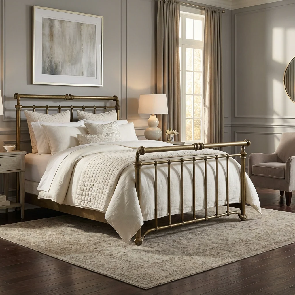 Sheffield Iron Bed by Wesley Allen - Image 9