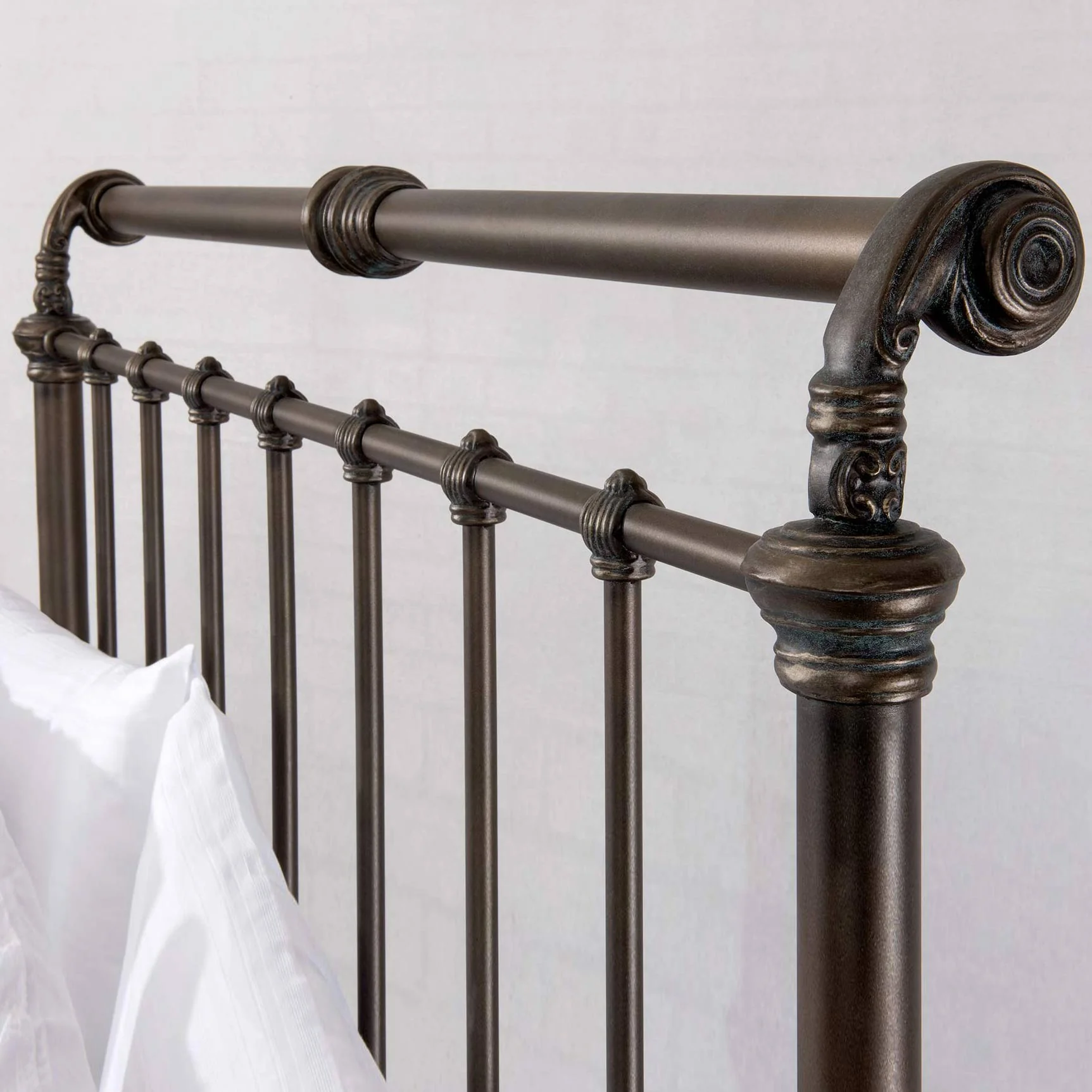 Sheffield Iron Headboard with Metal Surround by Wesley Allen - Image 4