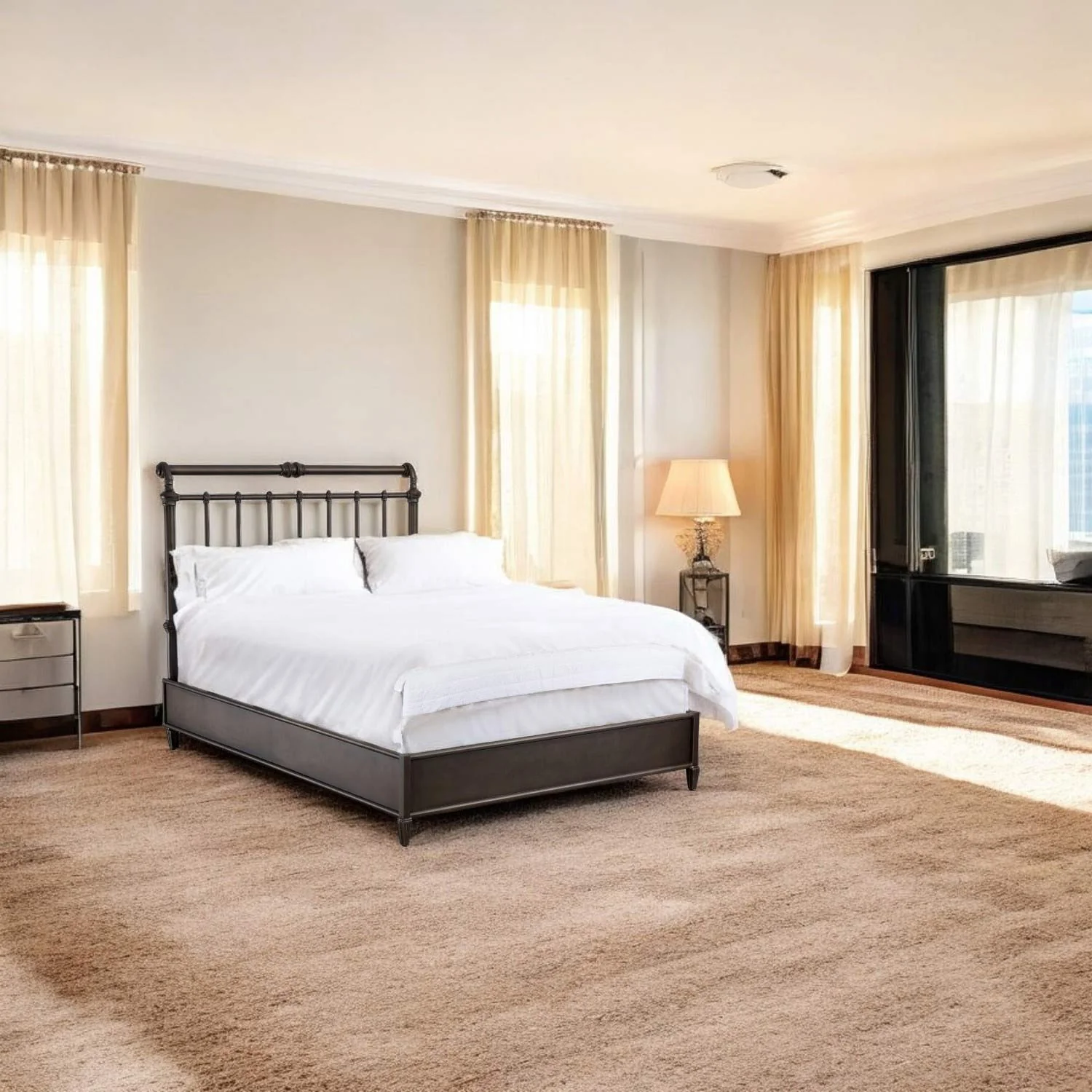 Sheffield Iron Headboard with Metal Surround by Wesley Allen - Image 8